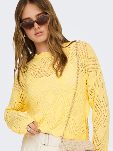 ONLY Sweter w kolorze żółtym