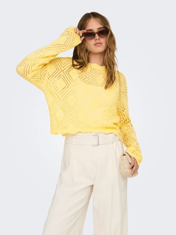 ONLY Sweter w kolorze żółtym