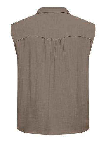ONLY Bluse "Carma" in Taupe