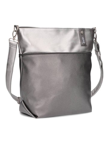Zwei Umhängetasche in Grau/ Silber - (B)33 x (H)32 x (T)13 cm