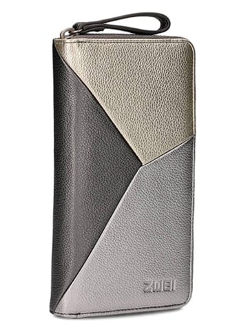 Zwei Geldbörse in Gold/ Silber/ Schwarz - (B)11 x (H)20 x (T)3 cm