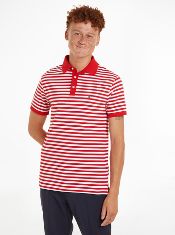 Tommy Hilfiger Poloshirt rood/wit