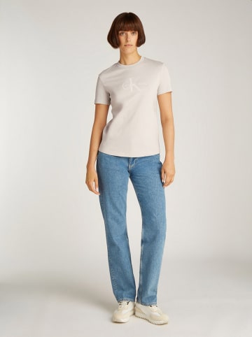 CALVIN KLEIN JEANS Koszulka w kolorze kremowym