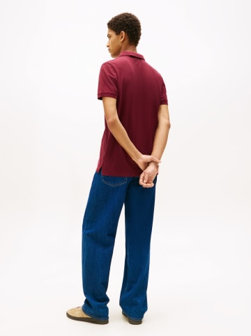 TOMMY JEANS Koszulka polo w kolorze bordowym