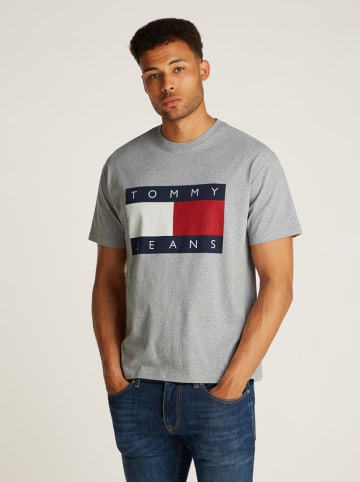 TOMMY JEANS Koszulka w kolorze szarym