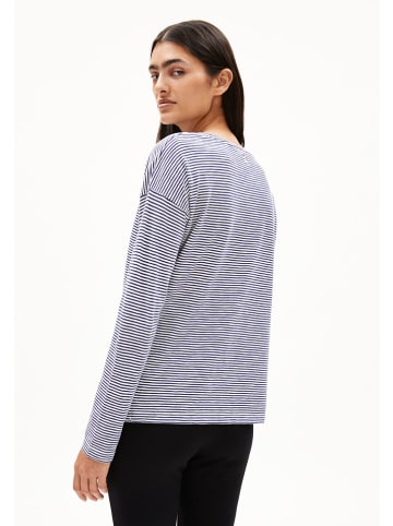 armedangels Longsleeve "Xianaa" donkerblauw/wit