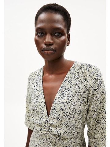 armedangels Jurk "Lilaat" lichtgroen/zwart