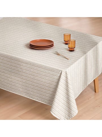mint Deco Tischdecke "Nordic Noah" in Beige/ Weiß