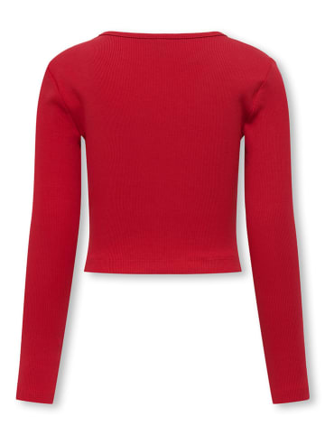 KIDS ONLY Longsleeve "Nessa Life" in Rot