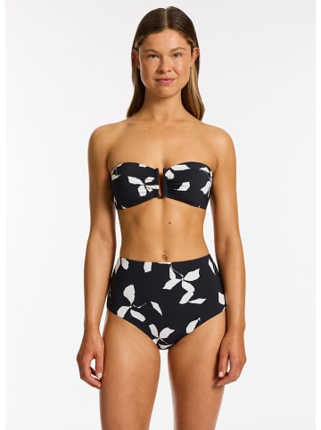 Jets Bikini-Oberteil in Schwarz/ Weiß