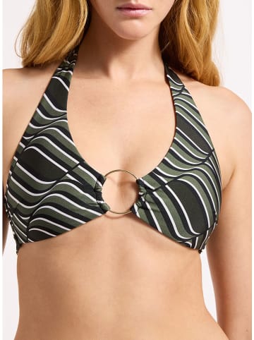 Jets Bikinitop kaki/zwart
