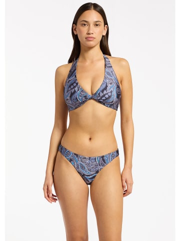 Jets Bikini-Hose in Dunkelblau/ Flieder