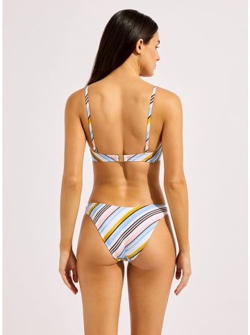 Seafolly Bikini-Hose in Weiß/ Hellblau/ Rosa