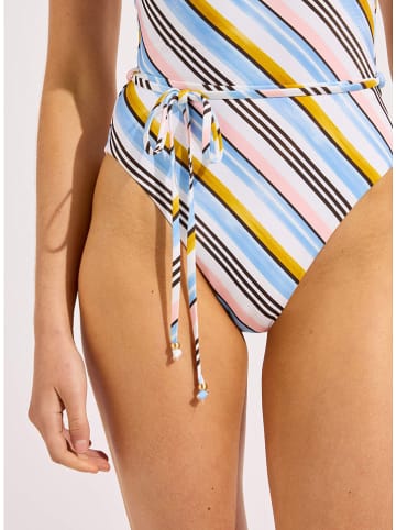 Seafolly Badeanzug in Hellblau/ Weiß