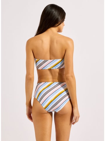 Seafolly Bikini-Oberteil in Hellblau/ Weiß