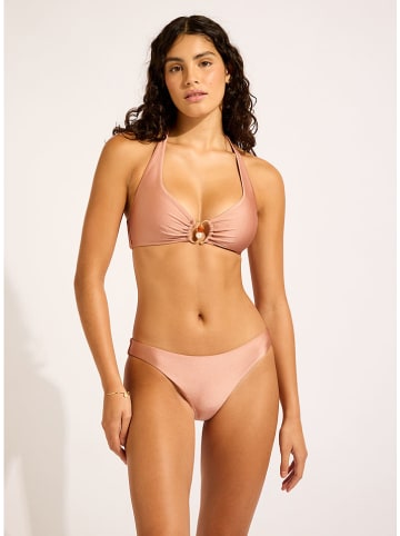 Seafolly Biustonosz bikini w kolorze szaroróżowym