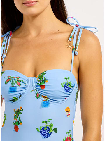Seafolly Strój kąpielowy w kolorze błękitnym