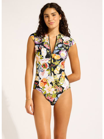Seafolly Badpak zwart/meerkleurig