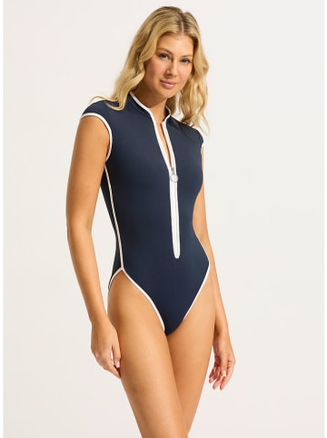 Seafolly Strój kąpielowy w kolorze granatowym