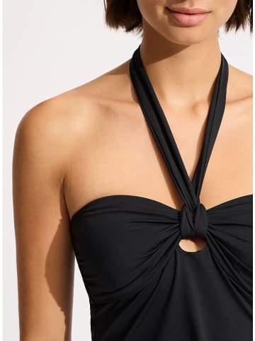 Seafolly Koszulka tankini w kolorze czarnym