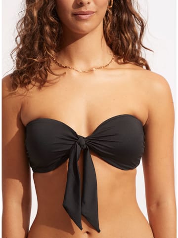 Seafolly Bikini-Oberteil in Schwarz