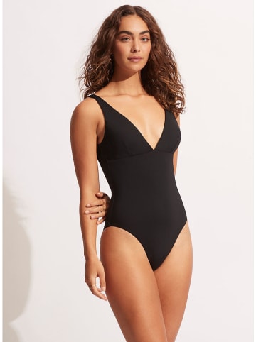 Seafolly Badeanzug in Schwarz