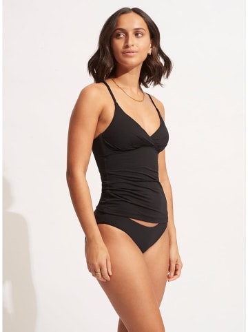 Seafolly Koszulka tankini w kolorze czarnym