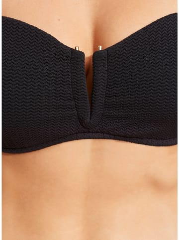 Seafolly Biustonosz bikini w kolorze czarnym