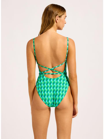 Seafolly Badpak groen/turquoise