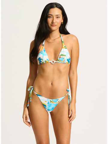 Seafolly Bikinitop turquoise/wit
