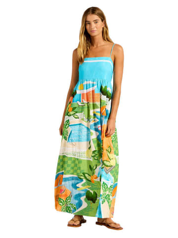 Seafolly Sukienka w kolorze turkusowo-zielonym