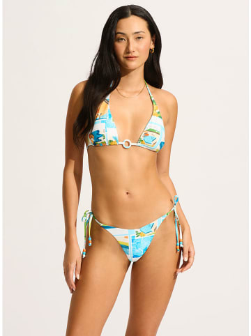 Seafolly Bikinislip turquoise/wit