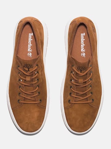 Timberland Skórzane sneakersy w kolorze jasnobrązowym