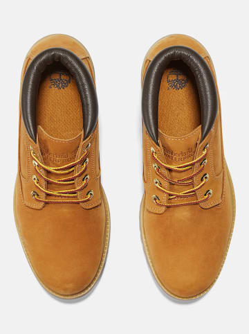 Timberland Leder-Boots in Hellbraun
