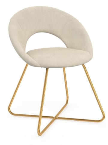 IDOMYA Factory 2-delige set: eetkamerstoelen "Malone" crème - (B)60 x (H)79 x (D)50 cm