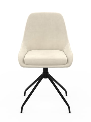 IDOMYA Factory 2-delige set: eetkamerstoelen "Olivia" crĂšme - (B)47,5 x (H)79 x (D)54 cm