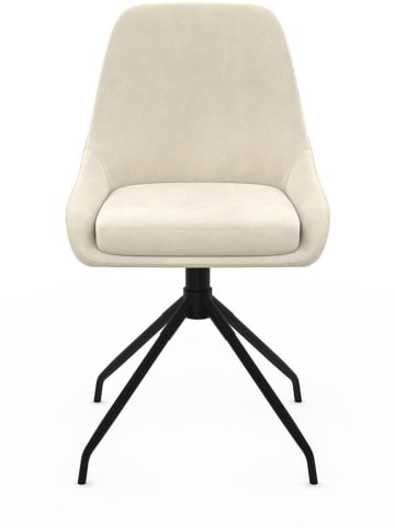 IDOMYA Factory 4-delige set: stoelen "Olivia" crĂšme/zwart - (B)54 x (H)79 x (D)47,5 cm