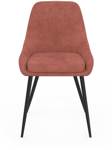 IDOMYA Factory 4er-Set: Stühle "Olivia" in Hellbraun/ Schwarz - (B)54 x (H)79 x (T)47,5 cm