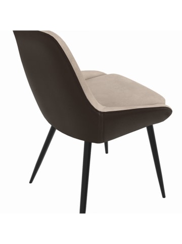 IDOMYA Factory 4er-Set: Esszimmerstühle "Ornella" in Taupe - (B)47,5 x (H)79 x (T)54 cm