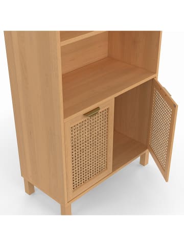 IDOMYA Essentials Staande kast "Eve" lichtbruin - (B)60 x (H)170 x (D)30 cm