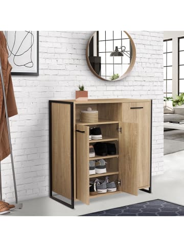 IDOMYA Essentials Schoenenkast "Alan" lichtbruin - (B)73,2 x (H)75 x (D)35 cm