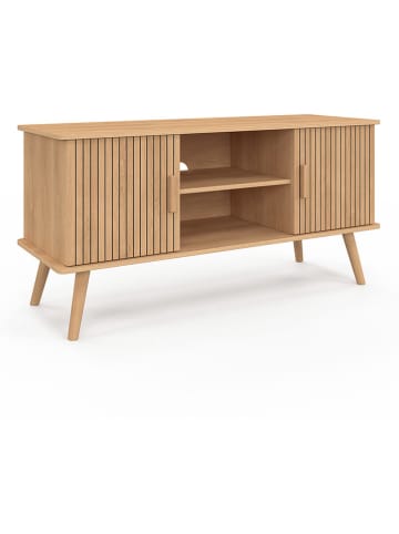 IDOMYA Factory TV-Regal "Faustine" in Hellbraun - (B)110 x (H)54 x (T)40 cm