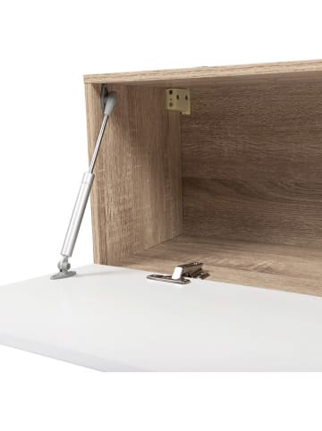 IDOMYA Essentials TV-meubel "Michigan" wit/lichtbruin - (B)180 x (H)30 x (D)30 cm