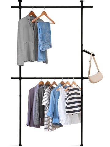 IDOMYA Essentials Garderobe in Schwarz - (B)112 x (H)278 cm