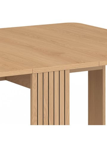 IDOMYA Factory Składany stolik "Faustine" w kolorze jasnobrązowym - 103 x 75 x 27 cm