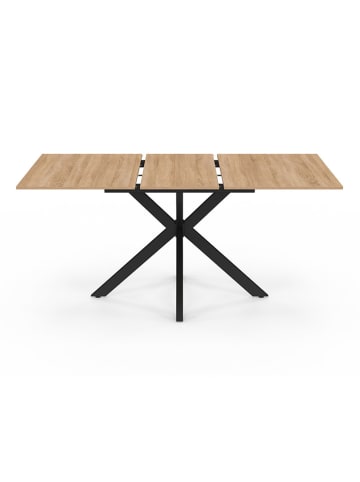 IDOMYA Essentials Esstisch "Spider" in Hellbraun/ Schwarz - (B)160 x (H)75 cm