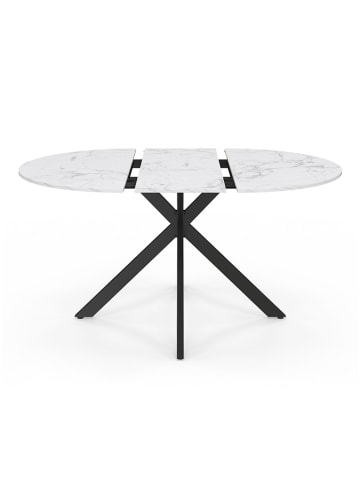 IDOMYA Factory Uittrekttafel "Soline" grijs - (H)76 x Ø 110 cm