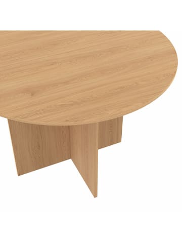 IDOMYA Factory Eettafel "Ophélia" lichtbruin - (H)75 x Ø 110 cm