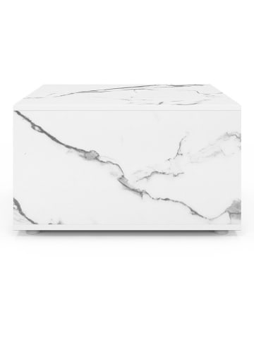 IDOMYA Factory Salontafel wit/grijs - (B)60 x (H)35 x (D)60 cm