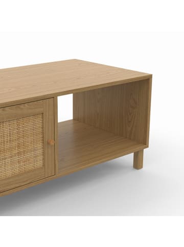 IDOMYA Essentials Ława "Erin" w kolorze jasnobrązowym - 100 x 42 x 50 cm